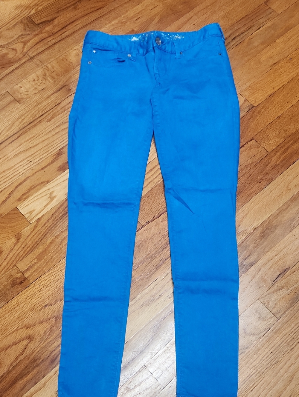 Bright Blue Jean Legging, 0, EUC
